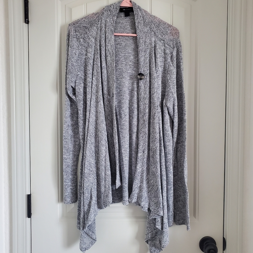 Women's Asymmetrical Open Front Cardigan- Large